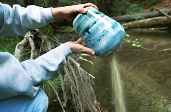 throwing away a cremation urns